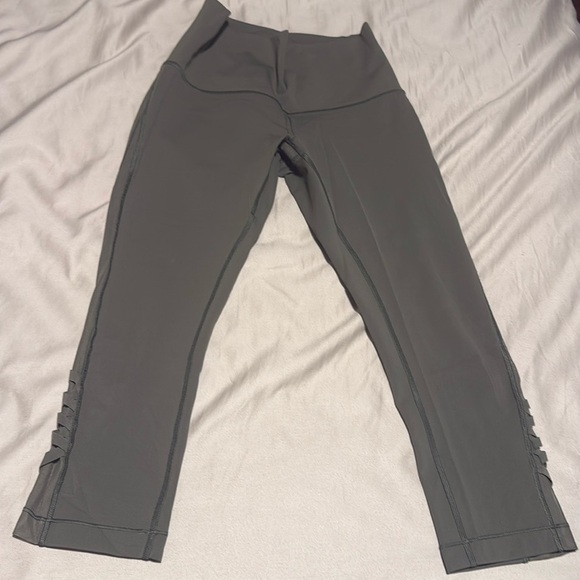 lululemon athletica Pants - Lululemon 8. Capri Leggings olive green high waist